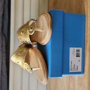 Euc Platinum Jack Roger's II flat sandals 8.5